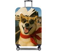 VUIKLCty Funda Protectora for Maleta, Protector elástico for Carrito, Funda for Equipaje, Lavable, antiarañazos(Dog 3,S)