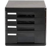 VUIKLCty Gabinete de Archivo Gabinete de Archivo Plano Cajón de Resina de Alta Transparencia Caja de Almacenamiento de Datos Suministros de Oficina Gabinete de Escritorio