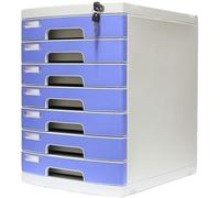 VUIKLCty Gabinetes de Archivo Caja de Almacenamiento Multicapa con Cerradura Adopta diseño de Puerta de Bloqueo Plásticos duraderos Suministros de Oficina Plástico PP(9)