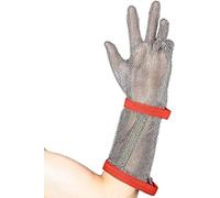 VUIKLCty Guantes anticorte Guantes Resistentes a Cortes con Brazos extendidos, Antideslizantes, fáciles de Limpiar, for Cortar Pescado y Carne Guantes de COTA de Malla de Seguridad(1PCS/XS)