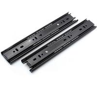 VUIKLCty Heavy-Duty Furniture Runners, Smooth Sliding Action, Suitable For Cupboards and Drawers(Black 12 Inches)