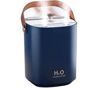 VUIKLCty Humidificadores Humidificador de Aire inalámbrico 4000mAh Recargable 1.2L Doble Boquilla ultrasónica Cool Mist Maker lámpara de Aceite Esencial humidificadores for Dormitorio(1200mah Blue)