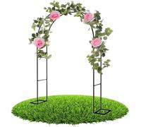 VUIKLCty Jardín De Metal, Jardín De Árboles, Soporte Arqueado con Base, Soporte Negro, Varios Arcos, Flores, Plantas Trepadoras(W1.8M*H2.2M)