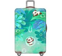 VUIKLCty Juego de Fundas for Maletas de Viaje con Estampado de Panda 3D for Maletas de 18 a 32 Pulgadas: Lavables a máquina y Resistentes a los arañazos(Style 23,M)