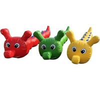VUIKLCty Juguetes inflables Reutilizables for Carnaval, día de competición de Equipos al Aire Libre, Paquete de 1(Green,5 Seats)