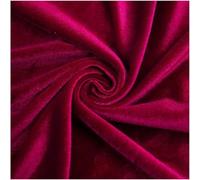 VUIKLCty La Tela de Terciopelo de 160 x 100 cm se Utiliza for Coser Manualidades de Bricolaje, Vestidos, decoración de Interiores, decoración del hogar y Ropa.(Wine Red)