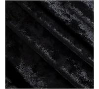 VUIKLCty La Tela de Terciopelo de 160 x 50 cm se Utiliza for Coser Manualidades, decoración del hogar, Ropa y confección de Prendas.(Nero)