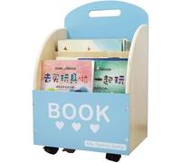 VUIKLCty Librería de Madera Maciza for niños, pequeña estantería extraíble for bebés, librería for niños, Almacenamiento de Libros de imágenes for el hogar(BLU)