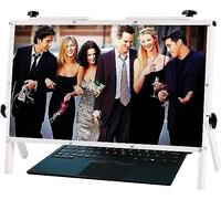 VUIKLCty Lupa de Pantalla de Ordenador for Escritorio, Soporte de Protector de Pantalla de Ordenador portátil Anti luz Azul de 22 Pulgadas, Lupa 3X