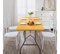 VUIKLCty Mantel De Cerveza Rectangular Impermeable, Ideal for Acampar Y Picnics(Giallo,76x122cm)