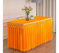 VUIKLCty Mantel Rectangular de Terciopelo con Flecos, for congresos y exposiciones.(Golden,120x60x75cm)