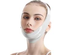 VUIKLCty Mascarilla Lifting Ajustable en Forma de V for reafirmar la papada(Light Grey)
