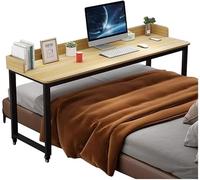 VUIKLCty Mesa de Cama, Carrito móvil for portátil, Escritorio con Ruedas for el hogar y el Hospital