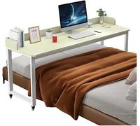 VUIKLCty Mesa de Cama, Escritorio móvil for computadora portátil con Ruedas