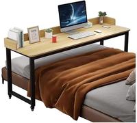 VUIKLCty Mesa de Cama, Escritorio móvil for computadora portátil con Ruedas