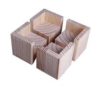VUIKLCty Mesa y Silla Pies 4 × Pata de la Mesa Intensificar Cama de pie del Amortiguador de Alta Sofá Pata del Mueble Pie de Apoyo del gabinete del pie de la Cama de la Pierna(7 * 7 * 5cm)