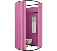 VUIKLCty Pantalla móvil y portátil para esquina de vestidor, cortina de privacidad para oficina, estación portátil para vestuario (morado, 85 x 80 x 200 cm)