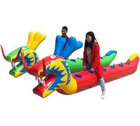 VUIKLCty Paquete de 2 Juegos inflables for césped: Juguetes Deportivos multijugador for Fiestas de Carnaval al Aire Libre(10 Seats)