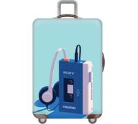 VUIKLCty Protector elástico for Maleta de 18-32 Pulgadas, Funda Protectora for Equipaje, Lavable, antiarañazos(Light Blue,L)