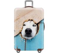 VUIKLCty Protector elástico for Maleta de 18-32 Pulgadas, Funda Protectora for Equipaje, Lavable, antiarañazos(Dog,XL)