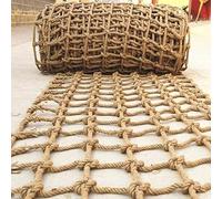 VUIKLCty Red de Cuerda de cáñamo, Red de Cuerda, Red de Carga Resistente, Cuerda de Escalada for Juegos de Entrenamiento físico(4 * 4m)