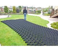 VUIKLCty Red de Puesta a Tierra de geomalla, Utilizada for adoquines de infiltración de Servicio Pesado en Pendientes pronunciadas de aceras en carriles peatonales(8m x 6m (26ft x19.5ft))