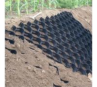 VUIKLCty Rejilla de estabilización de Suelos de jardín, Sistema Permeable de colocación de Rejilla de Tierra de Grava, Malla de Acero for cimientos de carriles peatonales(6m x 6m (19.5ft x 19.5ft))