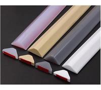 VUIKLCty Sello de Ducha, Suelo de habitación húmeda, umbral de Ducha de Cocina, Parada de Agua de Silicona, Barrera de Presa Plegable, Parada de Agua Plegable(Bianco,5m/196 Inch)