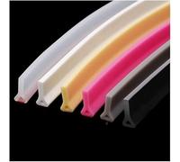 VUIKLCty Sello de mampara de Ducha, Barrera de Agua de Silicona for Suelo de habitación húmeda, Barra de Agua de umbral, Barrera de Agua de Esquina, Tira de Presa(Bianco,2m/78 Inch)