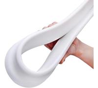 VUIKLCty Sello de mampara de Ducha Flexible for Cuarto húmedo, Barrera de Piso de baño, Sello de umbral, Presa de umbral de Ducha Plegable for separación de húmedo y seco, Silicona Suave(90CM)