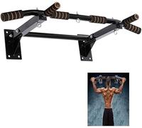 VUIKLCty Soporte de Pared Independiente Barras de dominadas for Ejercicios de la Parte Superior del Cuerpo en el hogar, montadas en la Pared Barra Superior del Marco de la Puerta(Nero)
