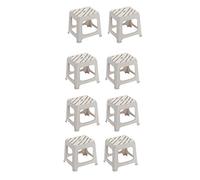 VUIKLCty Taburete de baño Cabritas Ancianos Niños No se Pone en Cuclillas Cuarto de baño Taburete Antideslizante Aseo Aseo Ducha Room Taburete Taburete de baño(Beige,L27cm)