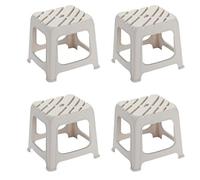 VUIKLCty Taburete de baño Cabritas Ancianos Niños No se Pone en Cuclillas Cuarto de baño Taburete Antideslizante Aseo Aseo Ducha Room Taburete Taburete de baño(Beige,L25cm)