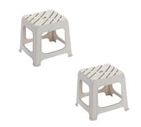 VUIKLCty Taburete de baño Cabritas Ancianos Niños No se Pone en Cuclillas Cuarto de baño Taburete Antideslizante Aseo Aseo Ducha Room Taburete Taburete de baño(Beige,L27cm)