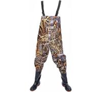 VUIKLCty Vadeadores de Pecho Impermeables for Hombres y Mujeres, Botas Ligeras con Suela con Tacos y Hebilla Ajustable.(Multi-Colored,8)