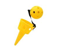 VUIUYOIES Desarrolla Habilidades Esenciales con el Juego de atrapar pases, Entrenamiento de integración sensorial, Divertido Juego atrapar Pelotas, Amarillo, 16.5 cm