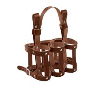 VUIUYOIES Portabotellas de cerveza para bicicleta, duradero, especial para hasta 6 latas de cerveza, ideal para actividades al aire libre, soporte cuero duradero para botellas bicicleta.