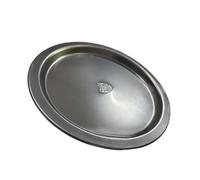 VUIUYOIES Prohibición del servidor del buffet de la cena acero inoxidable con la prohibición para el almacenamiento de frutas los 24CM, Plata, 24CM