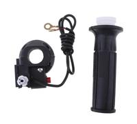 VUIUYOIES Puño de acelerador de plástico duradero para manillar motocicleta con puños giratorios, acelerador e interruptor apagado para un mejor rendimiento, cable interruptor apagado y parada.