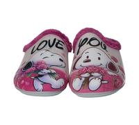 VULCA-BICHA 1372 Zapatillas casa Mujer Vulca-Bicha con Plantilla extraíble y diseño Love You con Perritos Mujer Zapatillas CASA Frambuesa 38