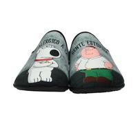 VULCA-BICHA 1837 Zapatillas de casa para Hombre - Vulca Bicha, Hechas en España, Plantilla extraíble, diseño Divertido Hombre Zapatillas CASA Gris 43