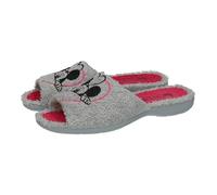 VULCA-BICHA 2914 Zapatillas de casa Mujer Color Fucsia Vulca Bicha con Ratones Bordados y Forro cálido Mujer Zapatillas CASA Fuxia 37
