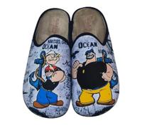 VULCA-BICHA S.L. - Vulca-Bicha Zapatillas de Casa Destalonadas para Hombre Calzado de Hogar Estampado Marinero Cómodas y Ligeras Modelo 1854 - TEXTIL para: HOMBRE color: GRENOBLE MARINO OCEAN POPEYE t