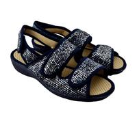 VULCA-BICHA S.L. - Zapatillas de casa con Tiras Adhesivas adaptables 743603 Sintético Mujer Color: Marino Talla: 39