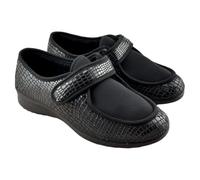 VULCA-BICHA S.L. - Zapatillas de casa de Horma Ancha 981681 Sintético Mujer Color: Negro Talla: 38