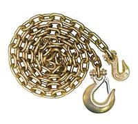 VULCAN Binder Chain with Grab and Sling Hooks - Grade 70 Standard Duty - 3/8 Inch x 8 Foot - 6,600 Pound Safe Working Load