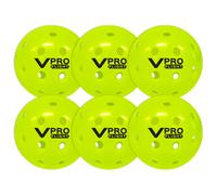 Vulcan | VPRO Flight Outdoor Pickleball | Official Ball of The PPA Tour & MLP | Hi-Vis Yellow | 6 Pack