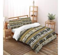 VulcanTrade Animal Skulls - Juego de funda nórdica de lujo con impresión 3D, hipoalergénica, 3 piezas, microfibra resistente a las arrugas, con 2 fundas de almohada con cremallera, para adultos y