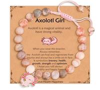 VULETO Regalos de caballo/Axolotl para niñas y mujeres, pulsera de abalorios de caballo que amaba el caballo/Axolotl Navidad cumpleaños joyería regalos, talla única, No es una piedra preciosa