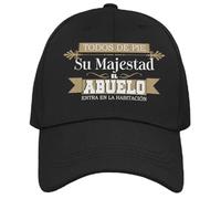 Vulfire Gorra Abuelo Hombre Su Majestad el Abuelo Regalo Original de Cumpleaños, Ideas Regalos para Él en Navidad Talla Única con Visera Día de los Abuelostr